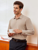 Imagen 3 de 7 de Camisa Vestir Slim Fit Strech Manga Larga Hombre Casey Kevin