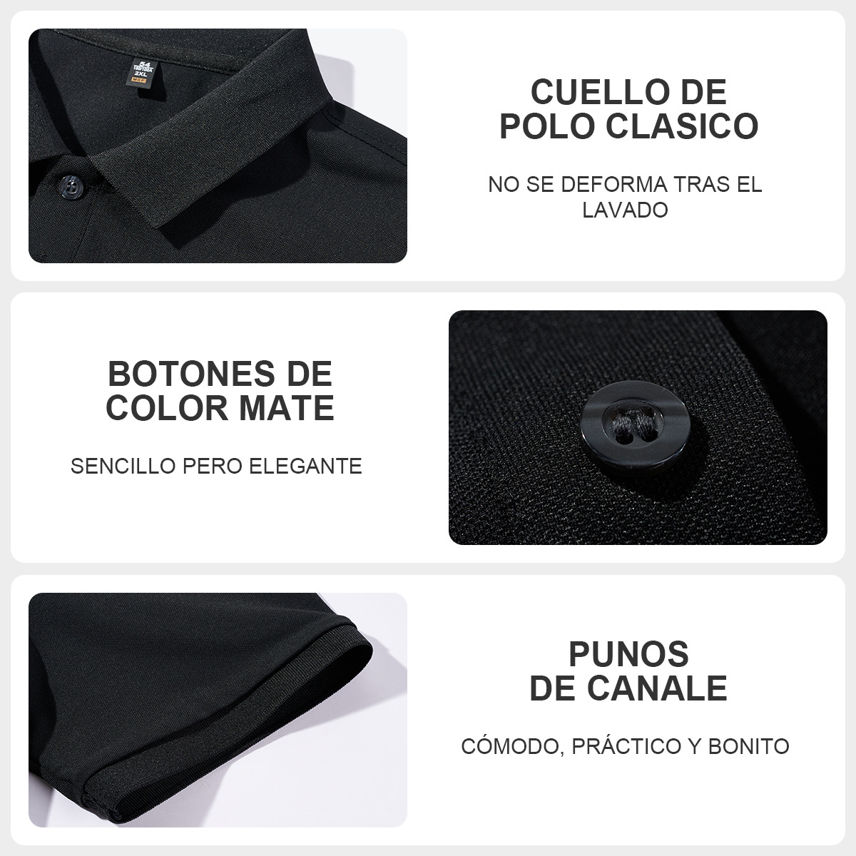 Imagen 6 de 8 de Playeras Tipo Polo Caballero Suavizada Casual Casey Kevin