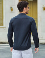 Imagen 5 de 8 de Camisa Regular Fit Oxford Algodón Casual Manga Larga Hombre