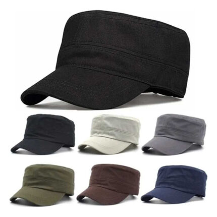Imagen 1 de 9 de Gorra Cubana Con Visera Lisa Varios Colores Tipo Militar