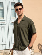 Imagen 2 de 7 de Camisa Formal Hombre Camisa Casual Manga Corta Casey Kevin