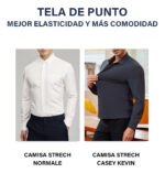 Imagen 4 de 7 de Camisa Vestir Slim Fit Strech Manga Larga Hombre Casey Kevin