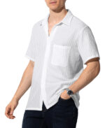 Imagen 3 de 7 de Camisa Casual Hombre Manga Corta Fashion Calidad Casey Kevin