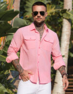 Imagen 2 de 7 de Camisa Casual Regular Fit Manga Larga Hombre Casey Kevin