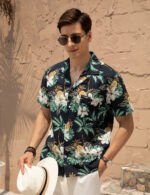 Imagen 1 de 7 de Camisa Aloha Hombre Algodón Manga Corta Casey Kevin