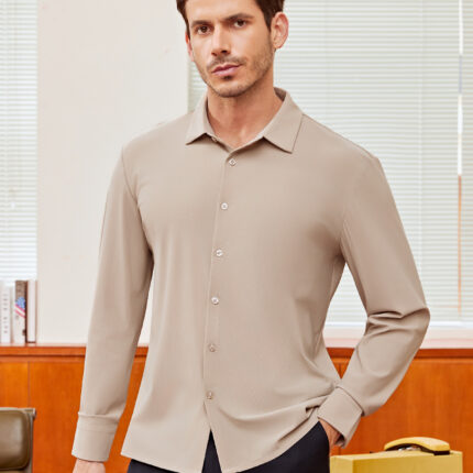Imagen 1 de 7 de Camisa Vestir Slim Fit Strech Manga Larga Hombre Casey Kevin