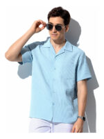 Imagen 1 de 7 de Camisa Casual Moda Manga Corta Hombre Casey Kevin Calidad
