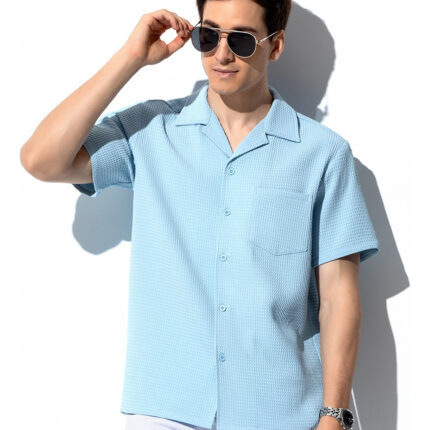 Imagen 1 de 7 de Camisa Casual Moda Manga Corta Hombre Casey Kevin Calidad