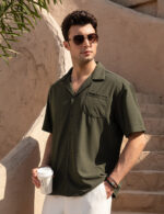 Imagen 5 de 7 de Camisa Formal Hombre Camisa Casual Manga Corta Casey Kevin