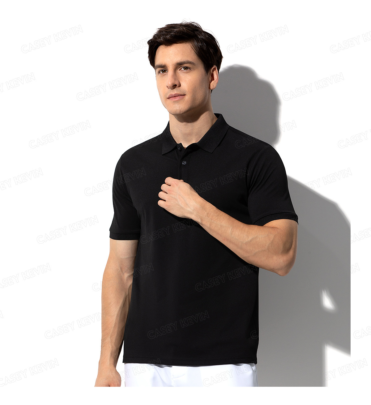 Imagen 3 de 8 de Playeras Tipo Polo Caballero Suavizada Casual Casey Kevin