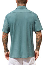 Imagen 4 de 8 de Camisa Casual Fresca Para Hombre Manga Corta Casey Kevin