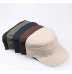 Imagen 7 de 9 de Gorra Cubana Con Visera Lisa Varios Colores Tipo Militar