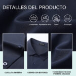 Imagen 5 de 6 de Camisa Slim Strech Manga Corta Antirrugas Hombre Casey Kevin