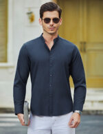 Imagen 2 de 8 de Camisa Regular Fit Oxford Algodón Casual Manga Larga Hombre