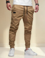 Imagen 1 de 6 de Pantalón Jogger Cargo Casual De Twill De Algodón Para Hombre