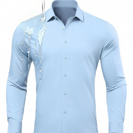 Imagen 1 de 10 de Camisa Vestir Slim Fit Hombre Bambú Antiarrugas Casey Kevin