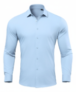 Imagen 2 de 10 de Camisa Vestir Slim Fit Hombre Bambú Antiarrugas Casey Kevin