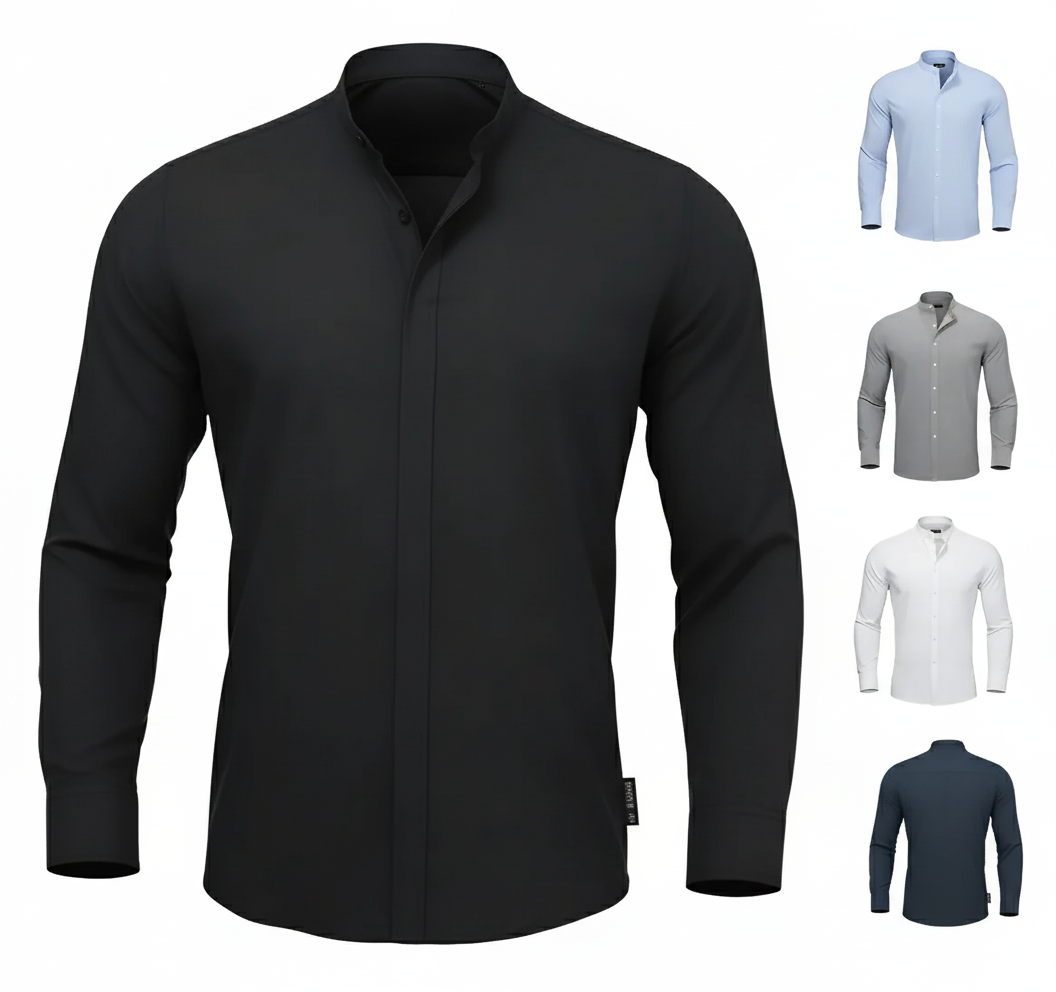 6 camisas de manga larga para hombre que resuelven oficina, eventos y fines de semana